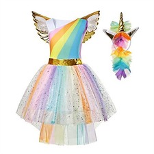 Girls Unicorn Costume Set