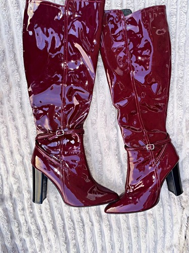 Women burgundy patent - burgundy,