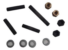 LAMBRETTA EXHAUST CARB INLET MANIFOLD STUD KIT BRASS NUTS WASHERS CARBURETTOR