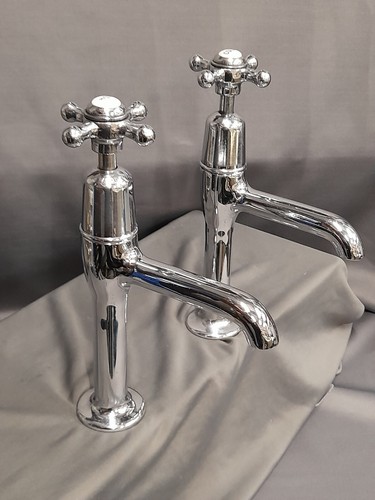 Chrome pillar taps ideal - chrome,