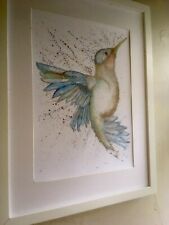 Hummingbird In Watercolour. A4