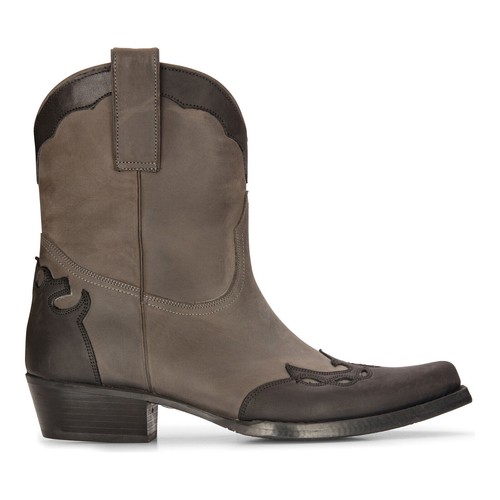Men leather western boots - men's,