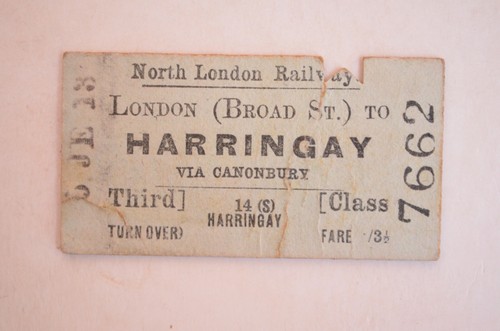 Railway ticket north london - ticket,