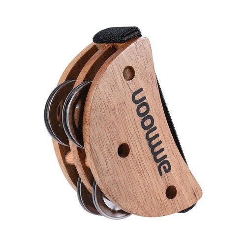 Ammon wooden cajon foot bells - wooden,