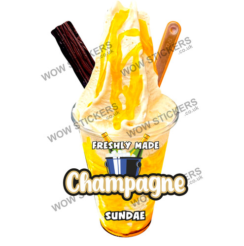 Champagne ice cream - champagne,