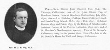 Rev Henry John Blount Fry of