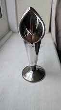 Silver Plate Fluted Bud Vase , vintage