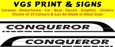 SWIFT CONQUEROR CARAVAN STICKERS DECALS GRAPHICS CHOICE OF SIZE & COLOURS #23
