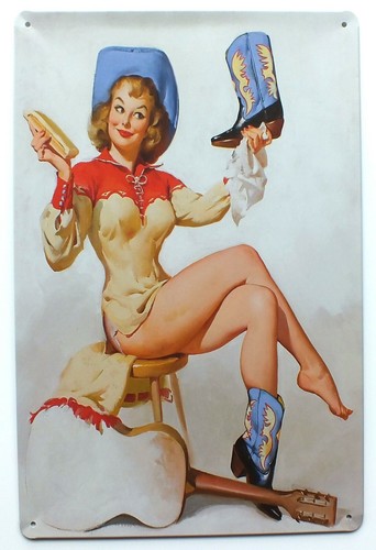 Vintage retro 1950 pin - pin, up