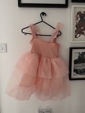 Princess Pink Tulle Gown Party/Flower Girl/Bridesmaid Dress 130cm