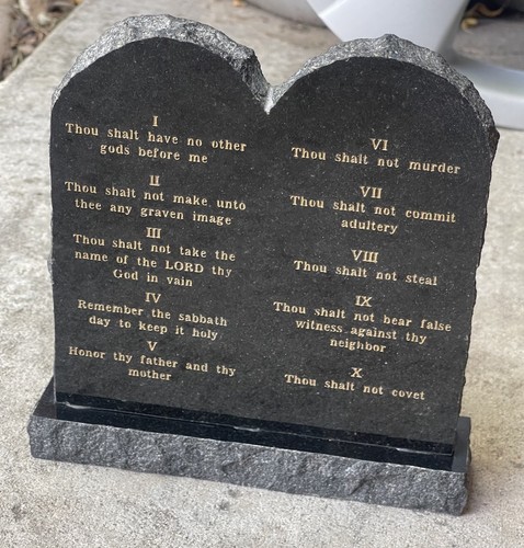 Ten commandments polished - ten,