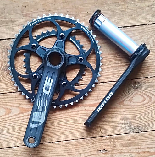 Rotor road crankset 175mm - rotor, 3d