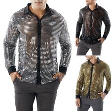 Men's Sparkling Sequin Party