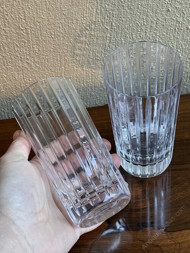 Pair baccarat glass high - of,