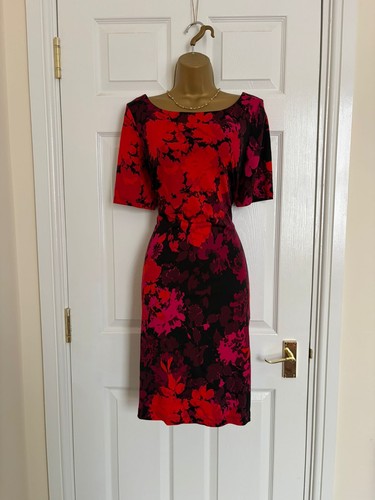 Pretty frank lyman red floral - lyman,