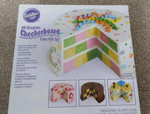 Wilton checkerboard cake - wilton,