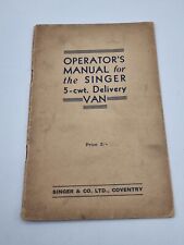 Operator's Manual Singer 5-cwt