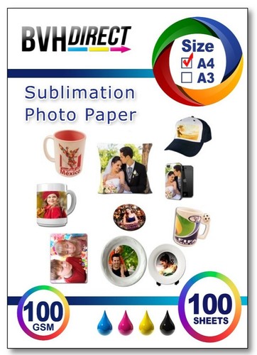 100x sublimation paper iron - a4,