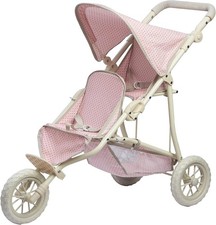Double jogging dolls pram - double,