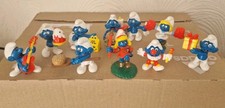 Mcdonalds Happy Meal 1996 Set Of 10 X Smurf Figures Great Condition