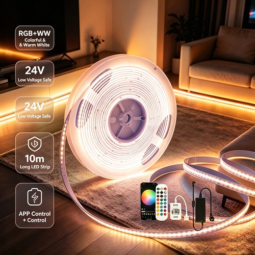 10m cob led - strip, light