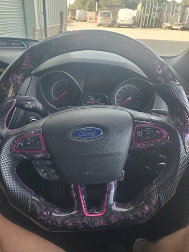 Carbon fiber steering wheel - fiber,