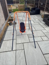 Hedstrom M08651 Folding Toddler Swing Easy Clean Fabric Seat Steel Frame