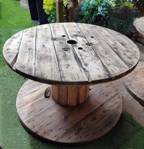 Reclaimed large wooden cable - reclaimed,