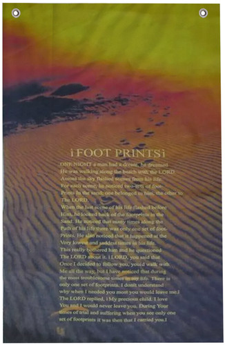 Footprints the sand - footprints,