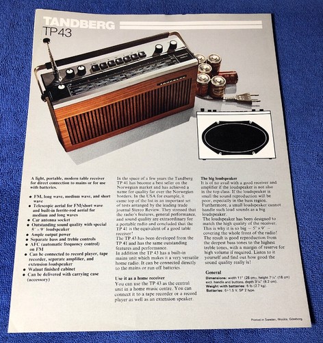 Tandberg tp43 receiver - tp43,
