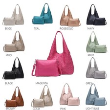 Ladies Slouchy Laser Cut Hobo