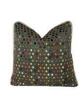Osborne & Little - Pelangi - Brick & Gold - Hand Crafted Cushion Cover