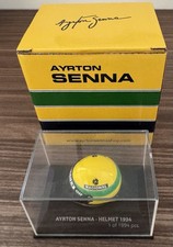 Official 1994 1:8 Scale Model of Ayrton Senna Formula 1 Race Helmet. Limited Ed