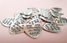 You are always in my heart charm pendant silver alloy