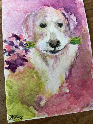 Aceo original painting ooak - aceo,