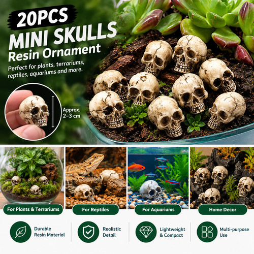 20pcs mini skull resin - mini,