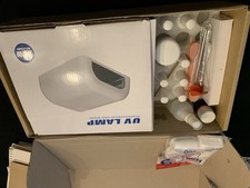 Uv 36 Watt Lamp For Professional Nail Dryer With Base & Top Gel Coat + 5 Colours