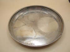 Birmingham 1933 Sterling Silver Circular Dish Possibly Trinket Tray 84gms
