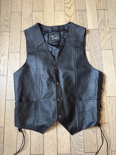 Real leather black men - black, men’s