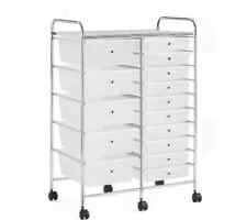 10/15 DRAWER MAKE UP MOBILE HOME OFFICE BEAUTY SALON PORTABLE STORAGE TROLLEY