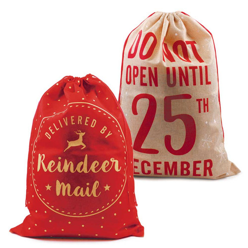 Large christmas santa sack - christmas,