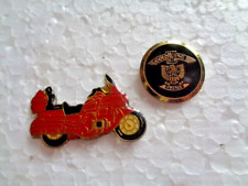 Job lot of 2 Honda Goldwing & motorcycle club emblem vintage  metal lapel pins