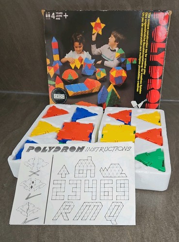 Vintage 1980s boxed polydron - boxed,