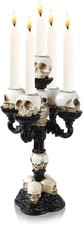 Skull Candle Holder, Resin
