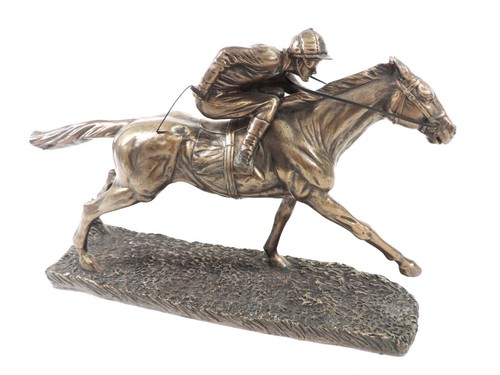The flat bronze horse - flat',