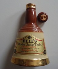 Wade Old Bells Scotch Whiskey Decanter Bottle 18.75cl Empty B