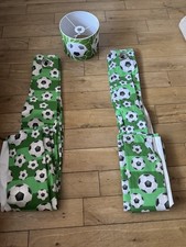Child’s Football Curtains And Lamp Shade