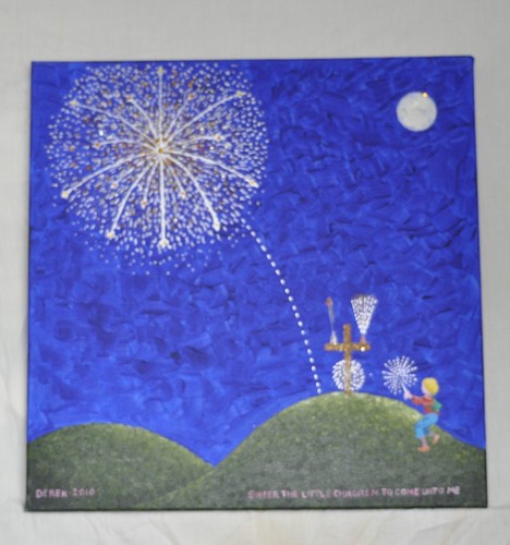 Acrylic paintings canvas - on,