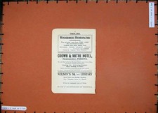 Original Old Antique Print
