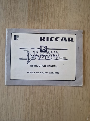 Riccar 812 815 - riccar,